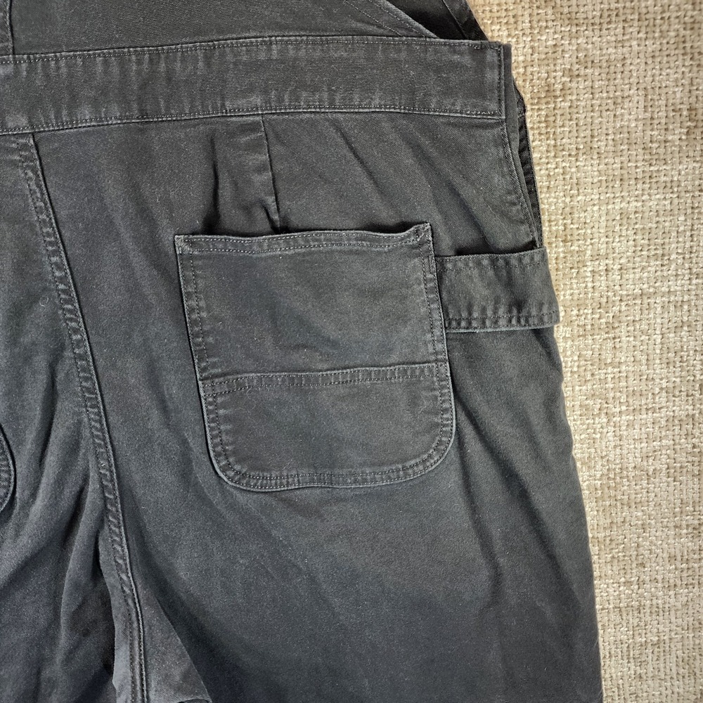 Carhartt Shortall Womens XL Black Rugged Flex Canvas Bib Relaxed Fit BS6197-W - Picture 10 of 13